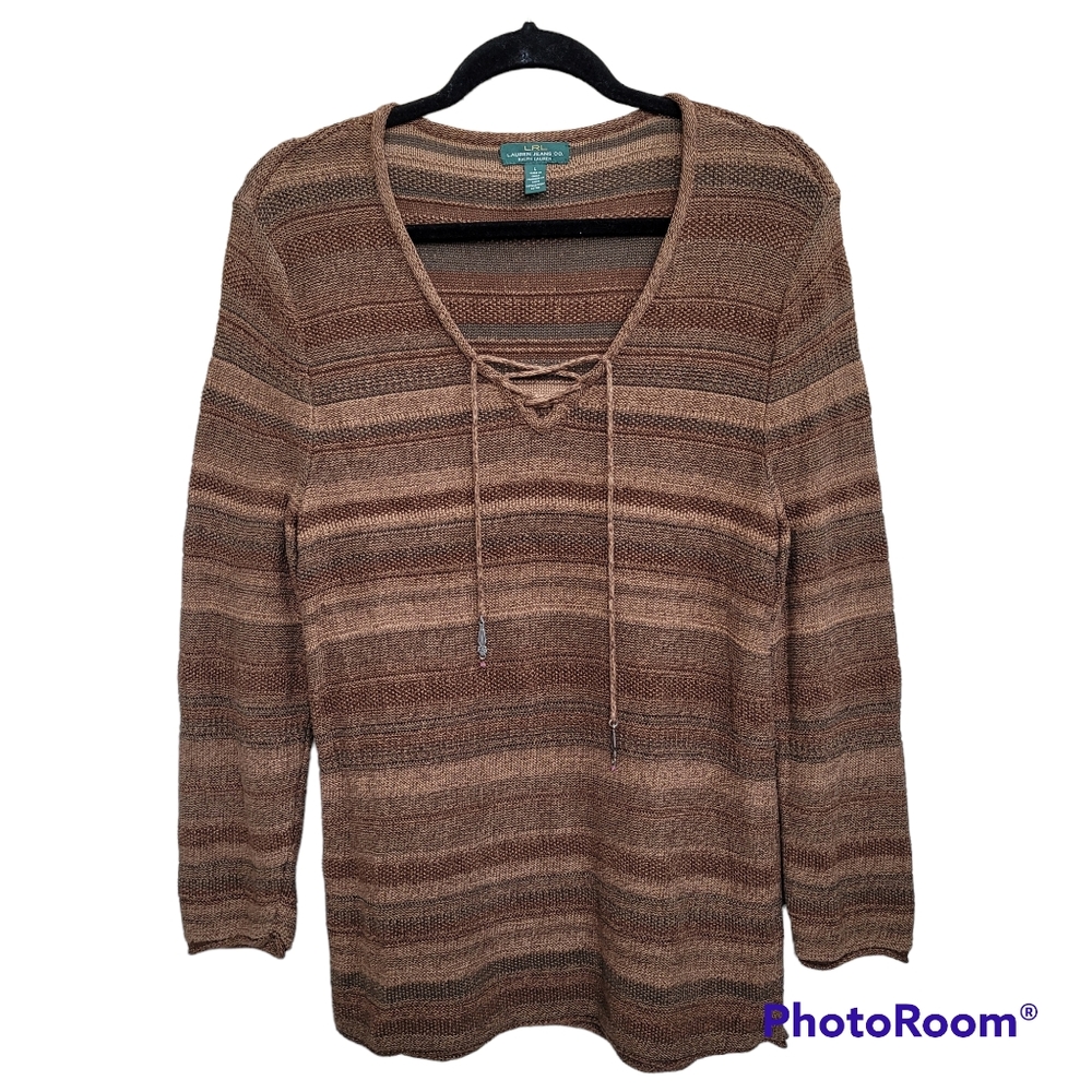 Ralph Lauren Cotton Brown Striped Shirt